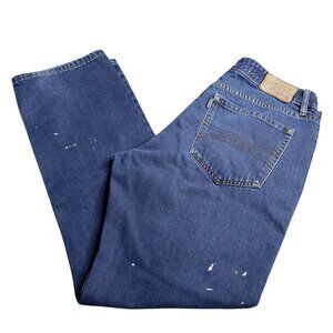 Hooey X Rock & Roll Denim Double Barrel Stackable Relaxed Fit 36 Paint Splatter